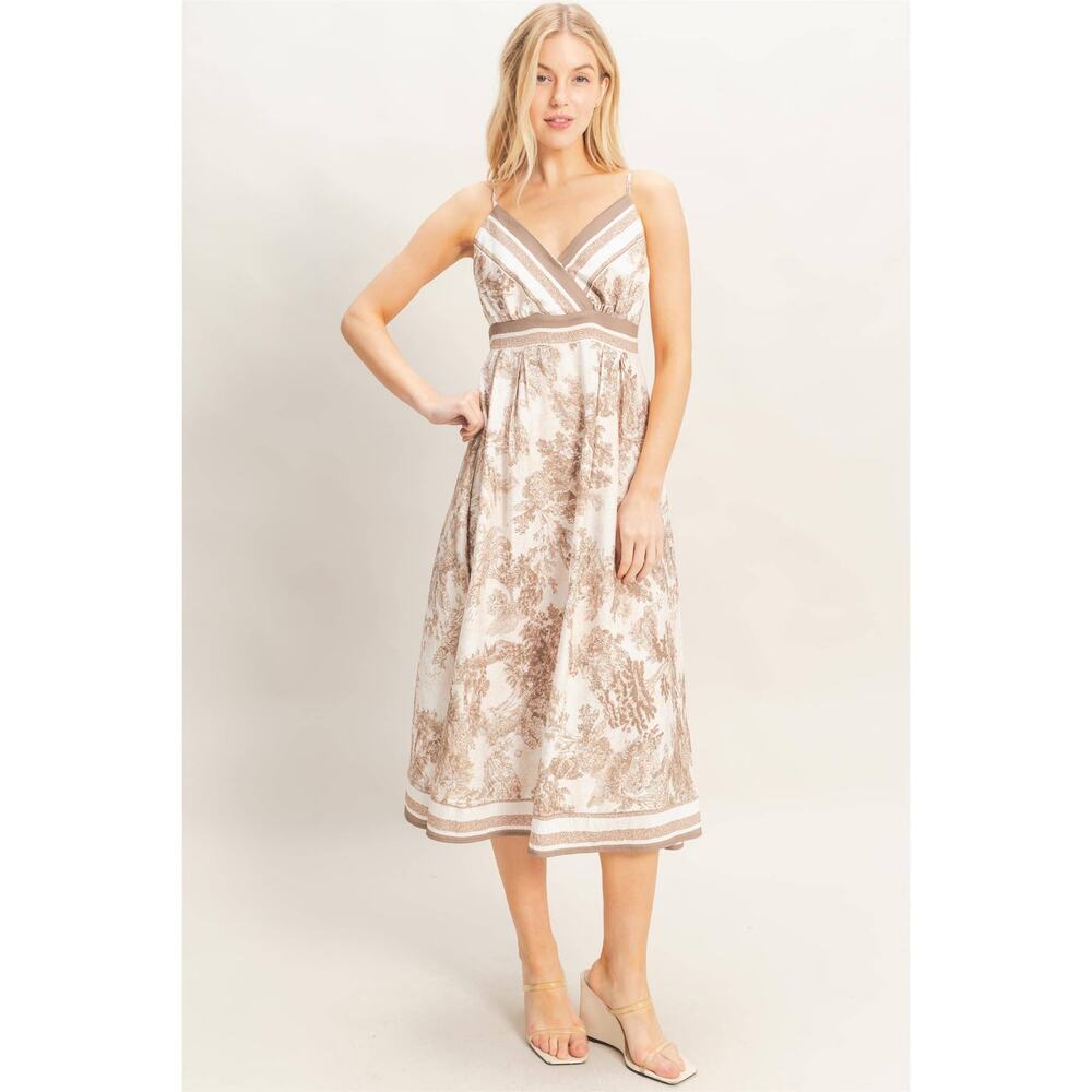 Vienna Toile Print Midi Dress - Picture 7 of 12